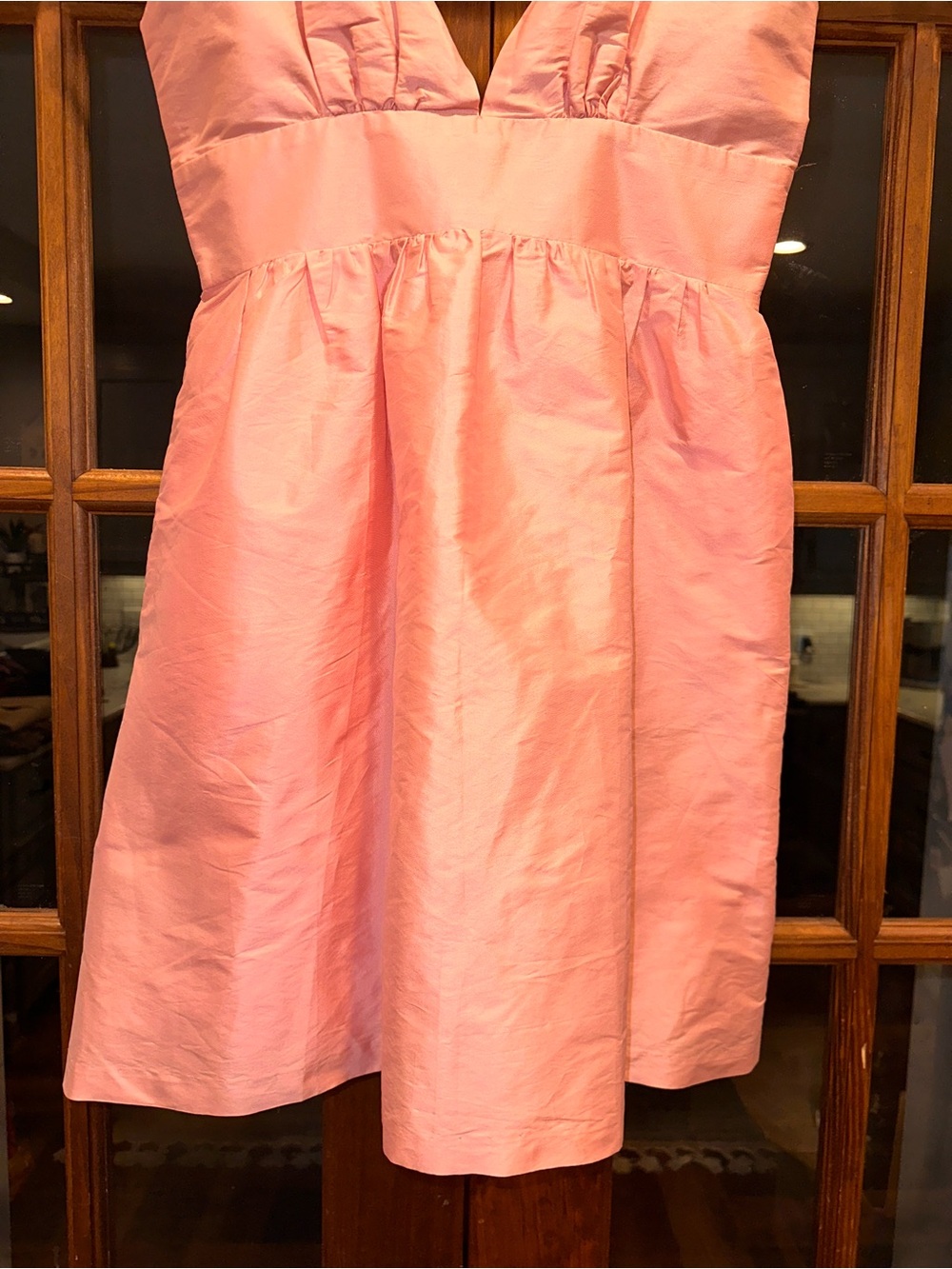 LulaKate Size 8 Plunge Neck Sleeveless Fit & Flare Dress in Pink - Picture 5 of 11